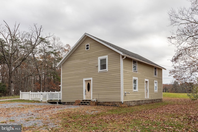 view of side of home