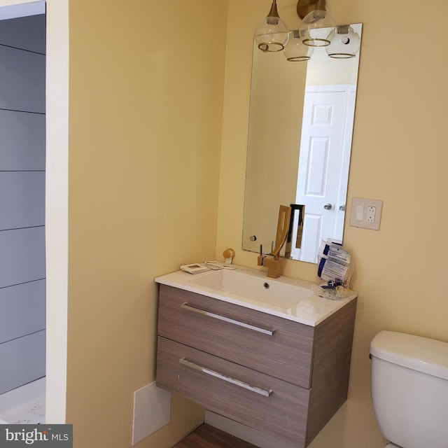 4116 Garrison Blvd, Baltimore, MD 21215 - bathroom with vanity and toilet