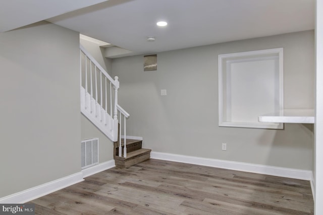 interior space featuring light hardwood / wood-style flooring