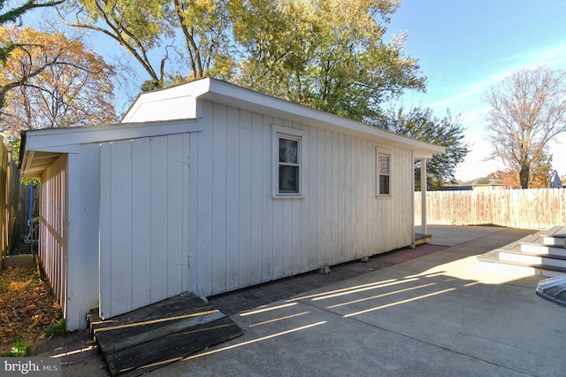 view of outbuilding