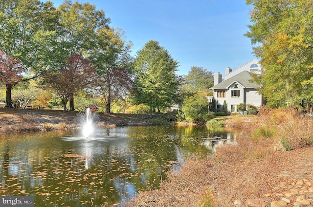 view of water feature