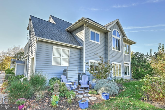 view of rear view of property