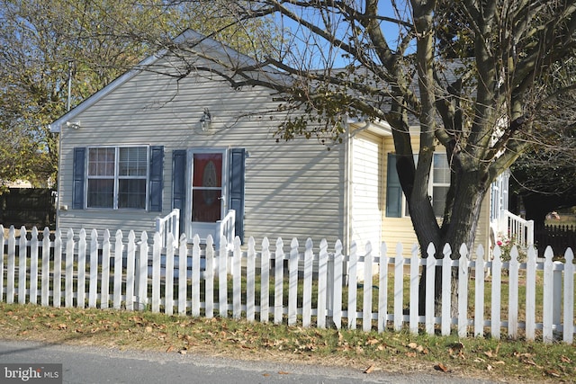 view of front of home