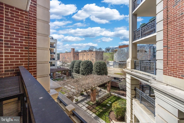 view of balcony