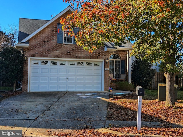 front of property featuring a garage