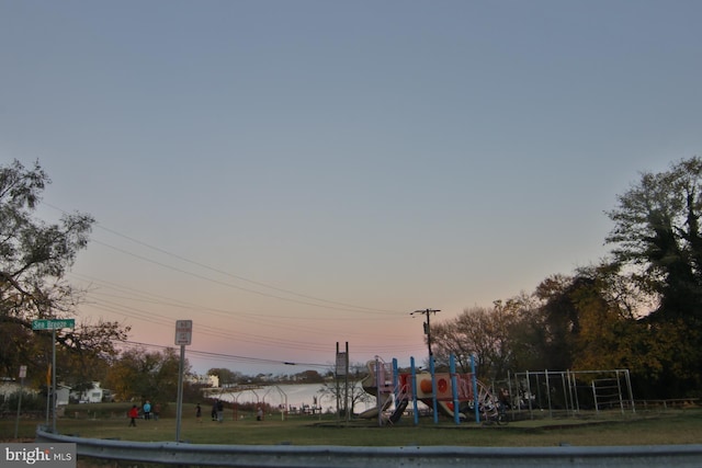 exterior space with a playground