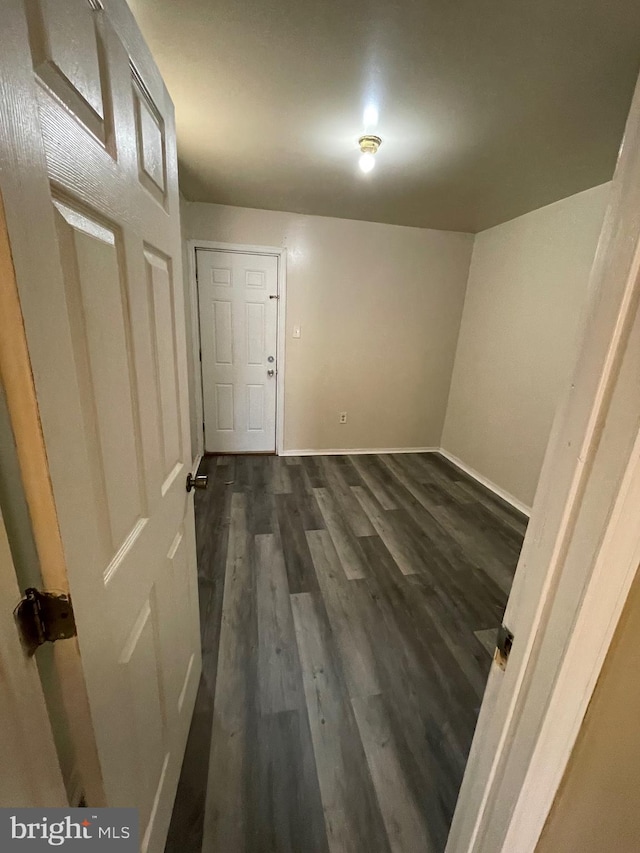 interior space featuring dark hardwood / wood-style flooring