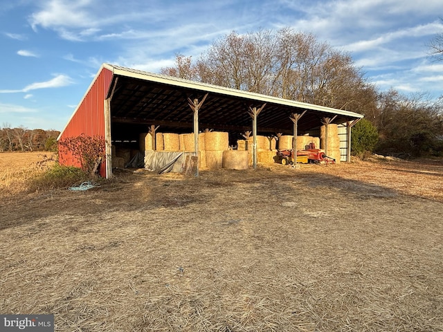 view of horse barn