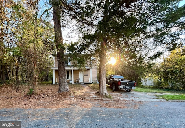 view of front of property