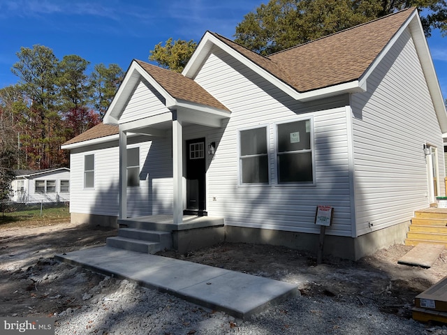 view of front of home