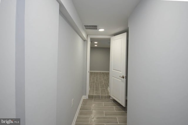 hallway featuring light wood-type flooring