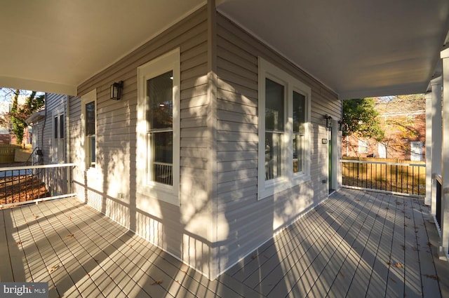 6200 Clay St NE, Washington, DC 20019 - wooden terrace featuring covered porch