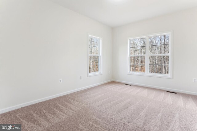 view of carpeted empty room