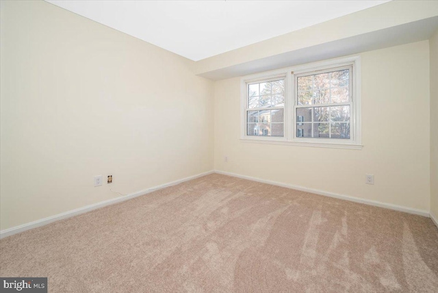 view of carpeted empty room