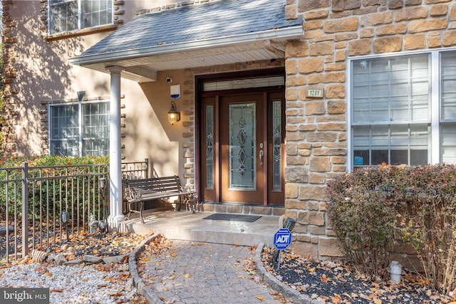 view of entrance to property