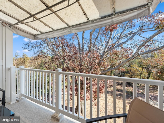 view of balcony