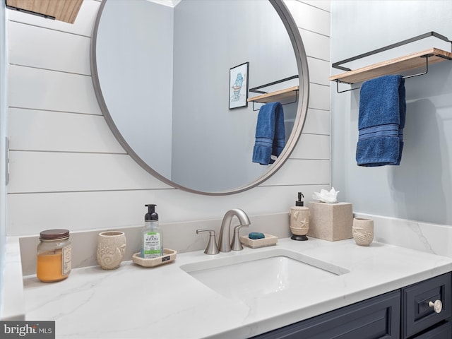 bathroom featuring vanity