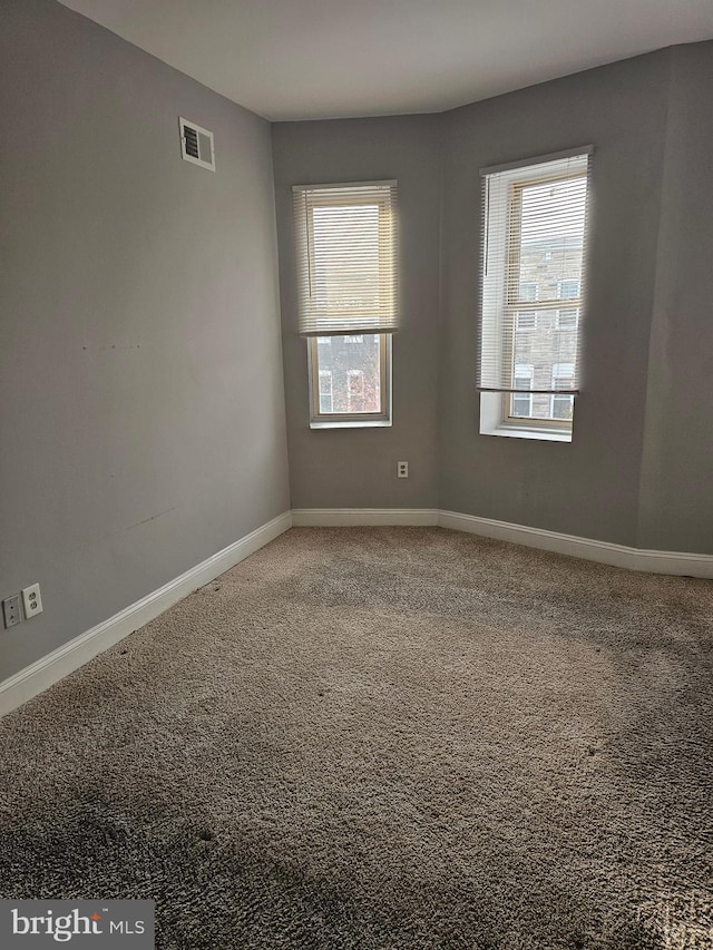 view of carpeted empty room