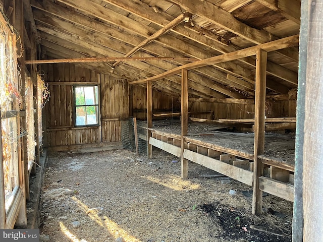 view of attic