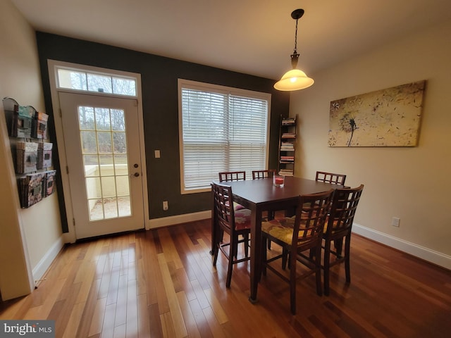 dining room featuring hardwood / wood-style floors