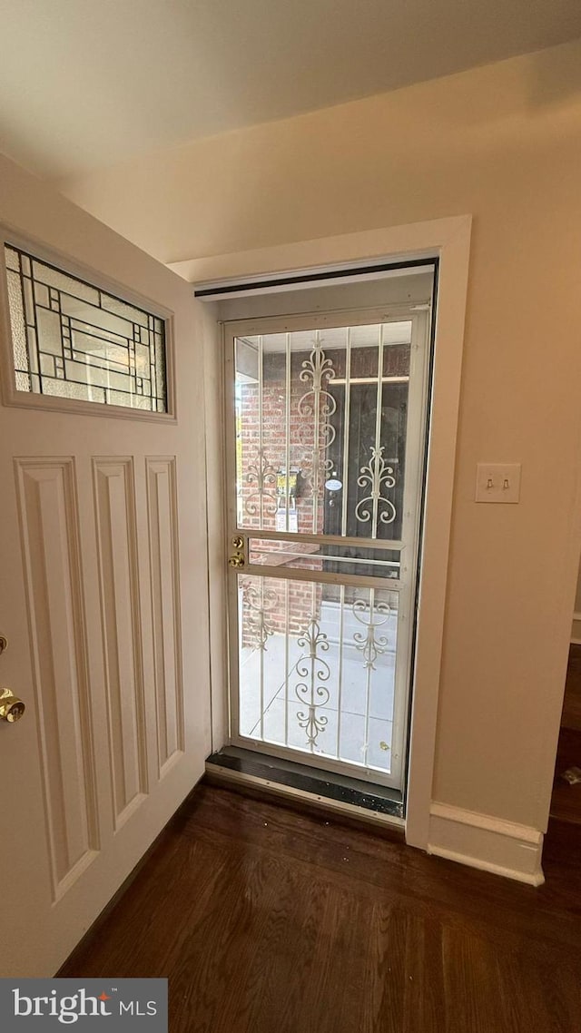 interior space featuring hardwood / wood-style flooring