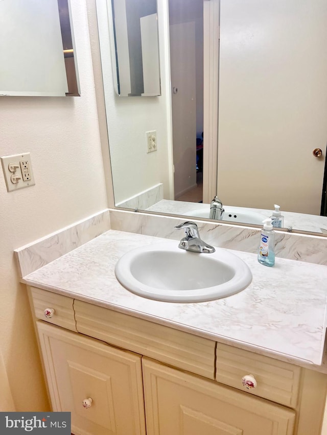 bathroom with vanity