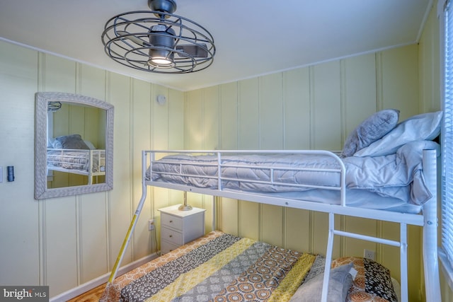 bedroom featuring wood-type flooring