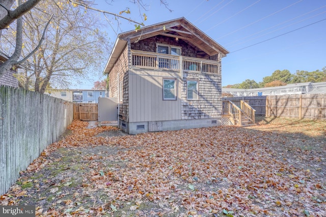 view of rear view of house