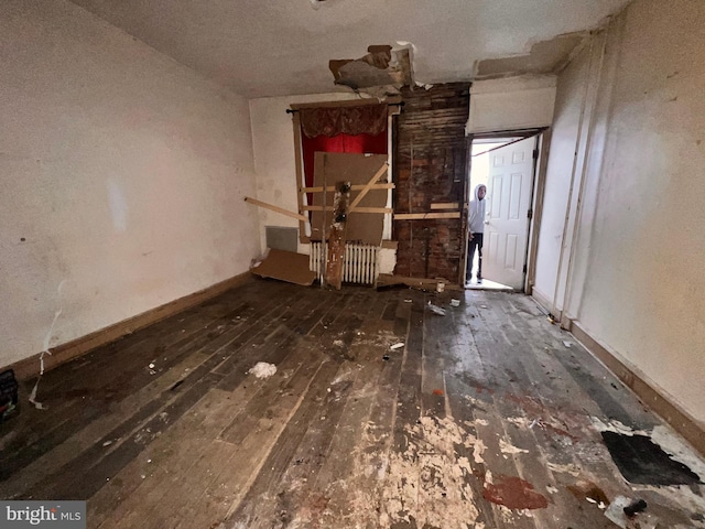 interior space featuring dark hardwood / wood-style floors