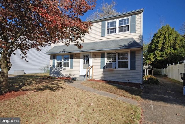 view of front facade featuring covered porch