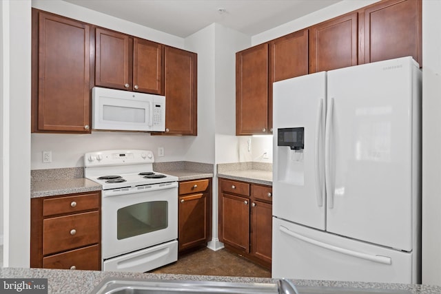 kitchen with white appliances