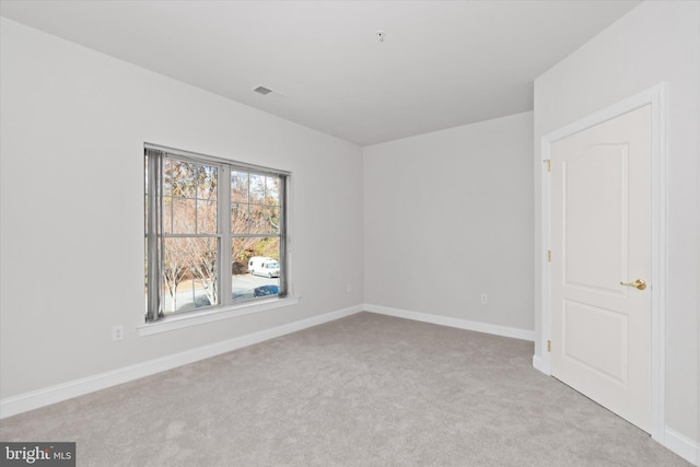 view of carpeted empty room