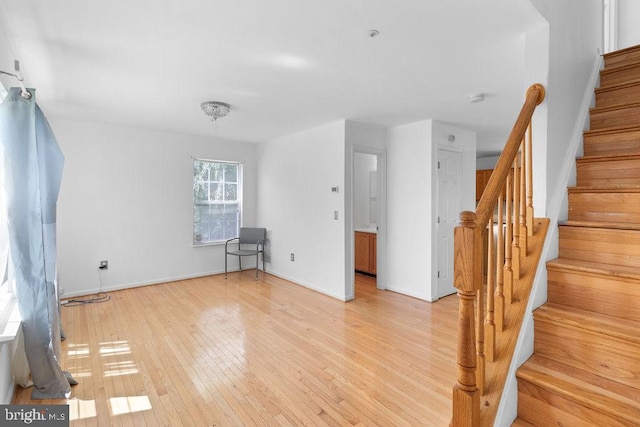 interior space featuring light wood-type flooring