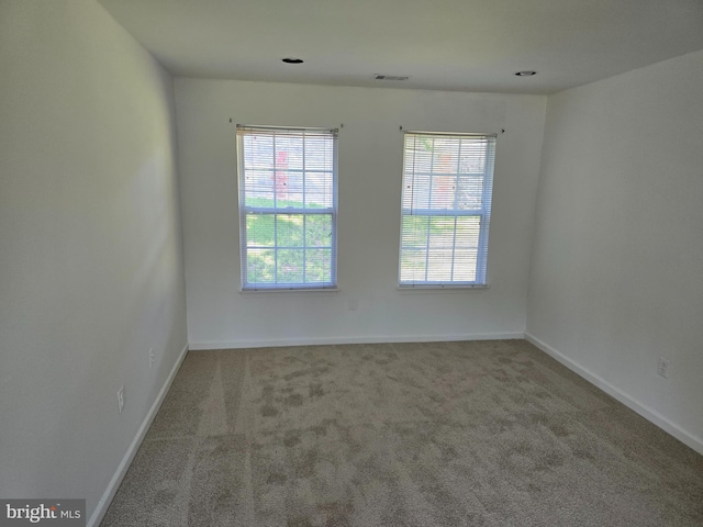 view of carpeted empty room