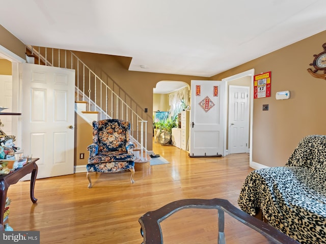 interior space featuring hardwood / wood-style floors