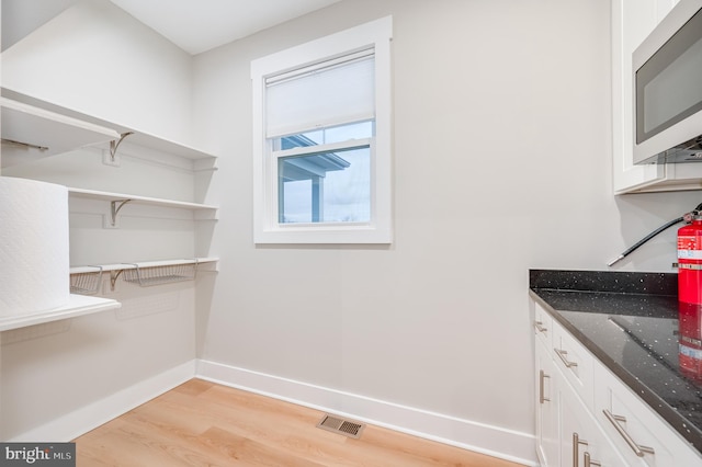 interior space featuring light hardwood / wood-style flooring