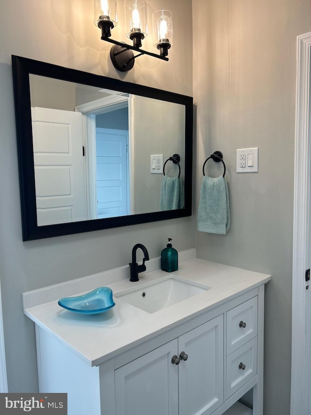 bathroom with vanity