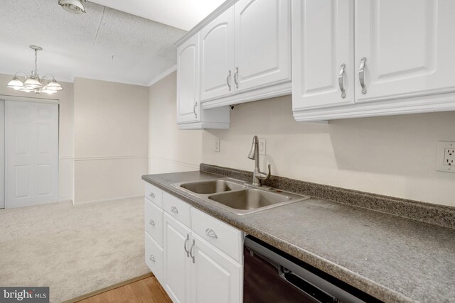 5911 Edsall Rd Unit 1107, Alexandria, VA 22304 - corridor with carpet, baseboards, and a textured ceiling