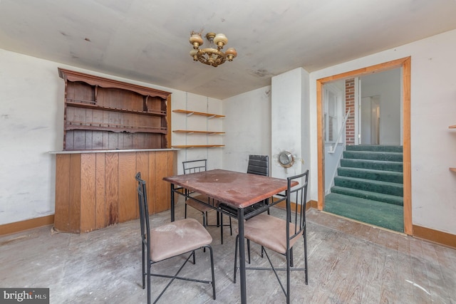 view of dining area