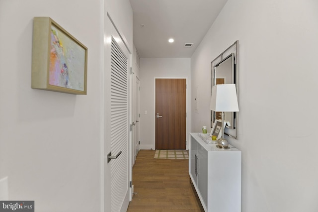 525 Water St SW Unit 326, Washington, DC 20024 - hall with wood finished floors and recessed lighting