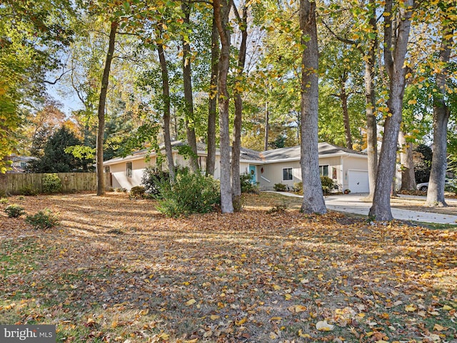 ranch-style house with a garage