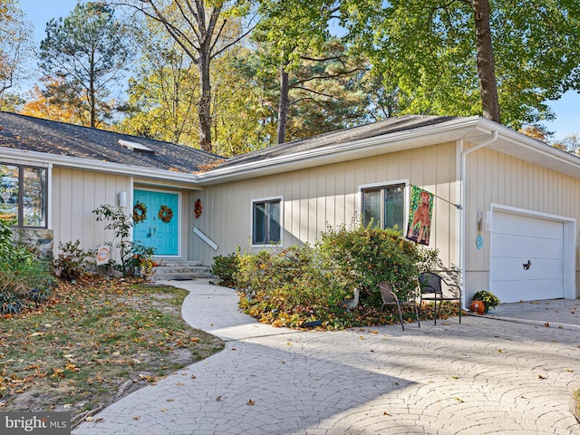 ranch-style house with a garage