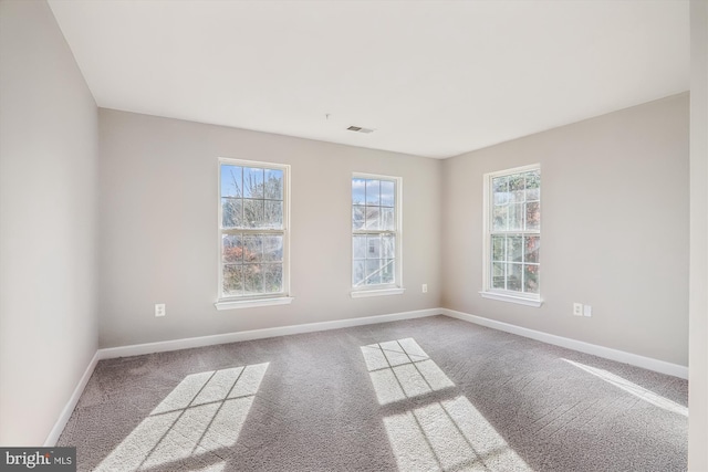 view of carpeted empty room