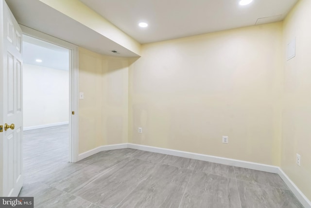 12700 Macduff Dr, Fort Washington, MD 20744 - below grade area with recessed lighting and baseboards