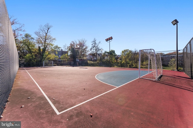 view of basketball court