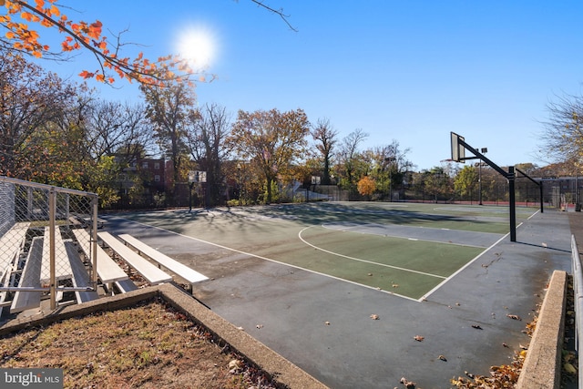 view of basketball court