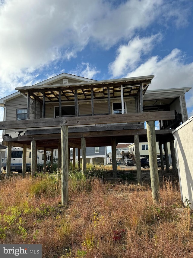 view of rear view of property