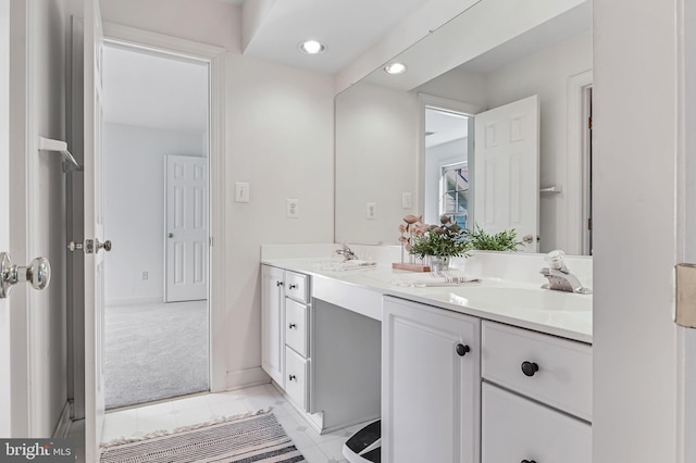 bathroom featuring vanity