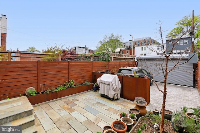 view of patio / terrace with grilling area