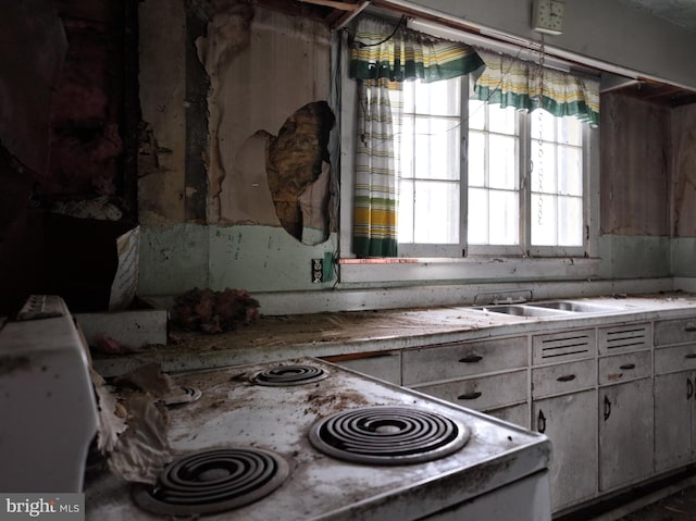 kitchen with stainless steel range oven